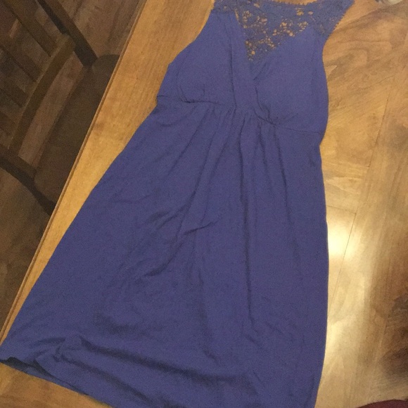 Elle Crochet Back Sundress Blue/Purple - Picture 4 of 7